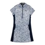 HEAL CREEK Heal Creek 002-65510 половина Zip короткий рукав One-piece общий рисунок темно-синий серия Golf одежда женский 