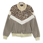 PEARLY GATES Pearly Gates Zip жакет Leopard тысяч птица рисунок оттенок бежевого 0 Golf одежда женский 