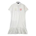 PEARLY GATES Pearly Gates 2024 год модели короткий рукав Polo One-piece кромка flair общий рисунок оттенок белого 2 Golf одежда женский 