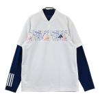 ADIDAS GOLF Adidas Golf HT6841 внутренний есть половина Zip футболка оттенок белого XL Golf одежда мужской 