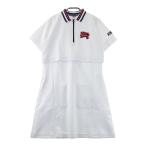 FILA GOLF filler Golf половина Zip короткий рукав Polo One-piece оттенок белого M Golf одежда женский 