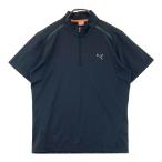 PUMA GOLF Puma Golf половина Zip короткий рукав футболка оттенок черного M Golf одежда мужской 