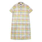BEAMS GOLF Beams Golf короткий рукав One-piece в клетку оттенок желтого L Golf одежда женский 