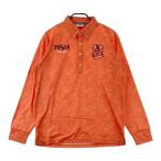 FILA GOLF filler Golf кнопка down обратная сторона мельчайший ворсистый рубашка-поло с длинным рукавом общий рисунок orange серия LL Golf одежда мужской 