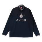ARCHIVIOaruchibio flocky Logo mok шея футболка с длинным рукавом оттенок черного 50 Golf одежда мужской 