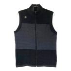 DESCENTE GOLF Descente Golf полный Zip вязаный лучший оттенок черного L Golf одежда мужской 