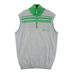 HUGO BOSS GREEN Hugo Boss зеленый половина Zip вязаный лучший серый серия M Golf одежда мужской 