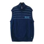 HUGO BOSS GREEN Hugo Boss зеленый половина Zip вязаный лучший темно-синий серия M Golf одежда мужской 
