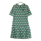 PEARLY GATES Pearly Gates короткий рукав One-piece a-ga il рисунок оттенок зеленого 0 Golf одежда женский 