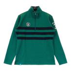 ADIDAS GOLF Adidas Golf половина Zip длинный рукав вязаный футболка оттенок зеленого M Golf одежда женский 