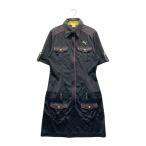 PUMA GOLF Puma Golf короткий рукав Zip One-piece общий рисунок оттенок черного M Golf одежда женский 