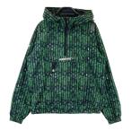 BEAMS GOLF Beams Golf ; с капюшоном половина Zip длинный рукав блузон общий рисунок оттенок черного M Golf одежда женский 