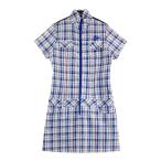 FILA GOLF filler Golf Zip короткий рукав One-piece sia футбол в клетку оттенок голубого M Golf одежда женский 