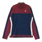 FILA GOLF filler Golf с высоким воротником вязаный свитер шерсть . темно-синий серия L Golf одежда женский 