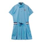 PEARLY GATES Pearly Gates 2026 год модели короткий рукав box плиссировать Polo One-piece оттенок голубого 1 Golf одежда женский 