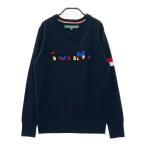 TOMMY HILFIGER GOLF Tommy Hilfiger Golf шерсть . длинный рукав вязаный свитер темно-синий серия L Golf одежда женский 