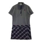 M.U SPORTS M You спорт короткий рукав One-piece в клетку серый серия 42 Golf одежда женский 