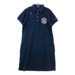 PEARLY GATES Pearly Gates короткий рукав Polo One-piece темно-синий серия 2 Golf одежда женский 