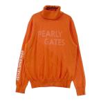 PEARLY GATES Pearly Gates 2024 год модели ta-toru шея вязаный свитер orange серия 2 Golf одежда женский 