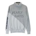 PEARLY GATES Pearly Gates ta-toru шея вязаный свитер серый серия 0 Golf одежда женский 
