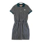 BEAMS GOLF Beams Golf короткий рукав One-piece полоса рисунок оттенок черного S Golf одежда женский 