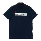 PEARLY GATES Pearly Gates Logo принт mok шея короткий рукав футболка темно-синий серия 6 Golf одежда мужской 