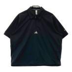 ADIDAS GOLF Adidas Golf KB4730 2026 год модели половина Zip короткий рукав блузон оттенок черного L Golf одежда женский 