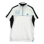 LE COQ GOLF Le Coq Golf половина Zip короткий рукав футболка оттенок белого L Golf одежда мужской 
