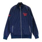 BEAMS GOLF Beams Golf тепловое хранение Zip жакет полоса рисунок темно-синий серия M Golf одежда женский 