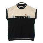 LOUD MOUTH громкий mau рубашка шея короткий рукав вязаный свитер оттенок черного LL Golf одежда женский 