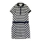 KISS ON THE GREEN Kiss on The зеленый короткий рукав One-piece окантовка рисунок оттенок черного 2 Golf одежда женский 