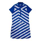 ST ANDREWS цент Andrew s короткий рукав One-piece общий рисунок оттенок голубого L Golf одежда женский 