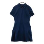 J.LINDEBERG J Lindberg половина Zip короткий рукав Polo One-piece темно-синий серия S Golf одежда женский 