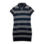 ADABAT Adabat короткий рукав вязаный One-piece окантовка рисунок серый серия 38 Golf одежда женский 