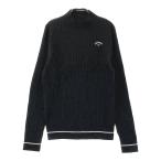 CALLAWAY Callaway mok шея вязаный свитер шерсть . оттенок черного L Golf одежда женский 