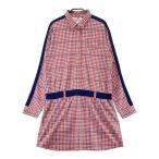 FILA GOLF filler Golf ML4AL401 длинный рукав One-piece в клетку оттенок красного LL Golf одежда женский 