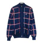 CALLAWAY Callaway длинный рукав полный Zip вязаный жакет в клетку темно-синий серия L Golf одежда мужской 