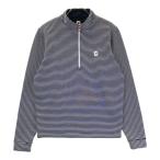 FOOT JOY foot Joy половина Zip футболка с длинным рукавом окантовка рисунок темно-синий серия M Golf одежда мужской 