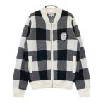 JACK BUNNY Jack ba колено вязаный Zip жакет квадратное общий рисунок оттенок черного 2 Golf одежда женский 