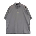 ADIDAS GOLF Adidas Golf половина Zip короткий рукав футболка серый серия XXL Golf одежда мужской 