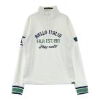 FILA GOLF filler Golf обратная сторона ворсистый половина Zip тренировочный футболка оттенок белого L Golf одежда женский 