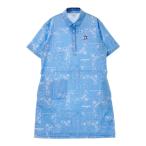 MUNSING WEAR Munsingwear одежда 2026 год модели короткий рукав Polo One-piece peiz Lee рисунок оттенок голубого L Golf одежда женский 
