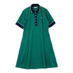 MUNSING WEAR Munsingwear одежда 2024 год модели короткий рукав Polo One-piece тысяч птица рисунок оттенок зеленого M Golf одежда женский 