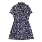 CALLAWAY Callaway короткий рукав One-piece половина Zip цветочный принт оттенок черного L Golf одежда женский 