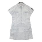 MUNSING WEAR Munsingwear одежда R.line короткий рукав One-piece полоса рисунок оттенок белого L Golf одежда женский 