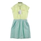 [ новый товар ]ADIDAS GOLF Adidas Golf короткий рукав One-piece sia футбол цветочный принт оттенок зеленого L Golf одежда женский 