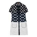 PUMA GOLF Puma Golf короткий рукав One-piece оборка точка рисунок оттенок черного O Golf одежда женский 