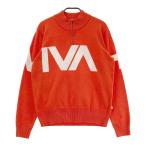 VIVA HEART viva Heart половина Zip длинный рукав вязаный свитер orange серия 42 Golf одежда женский 