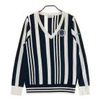 ADIDAS GOLF Adidas Golf N68199 вязаный свитер окантовка рисунок темно-синий серия M Golf одежда женский 