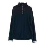 [ новый товар ]ADIDAS GOLF Adidas Golf EH3843 половина Zip футболка с длинным рукавом оттенок черного M Golf одежда женский 
